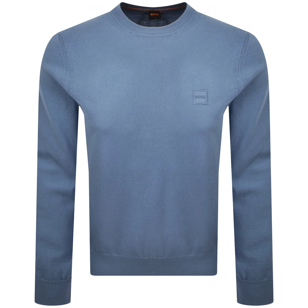 Hugo Boss BOSS Kanovano Knit Jumper Blue